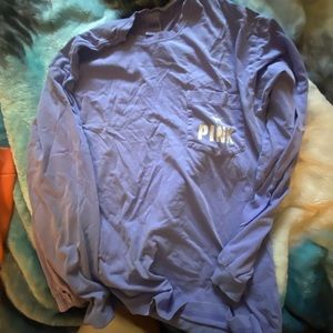 PINK long sleeve boyfriend shirt